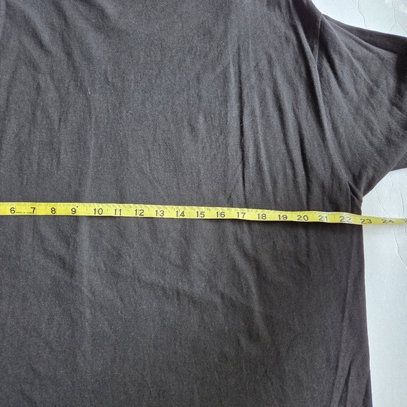 Black T-Shirt with Purple Graphic Print - Picture 3 of 6